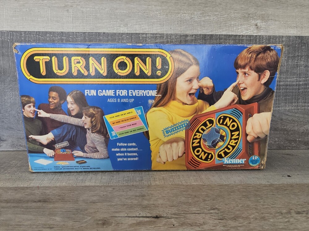 Vintage 1977 Kenner Turn On Game Complete Rare In Original Box With Instructions
